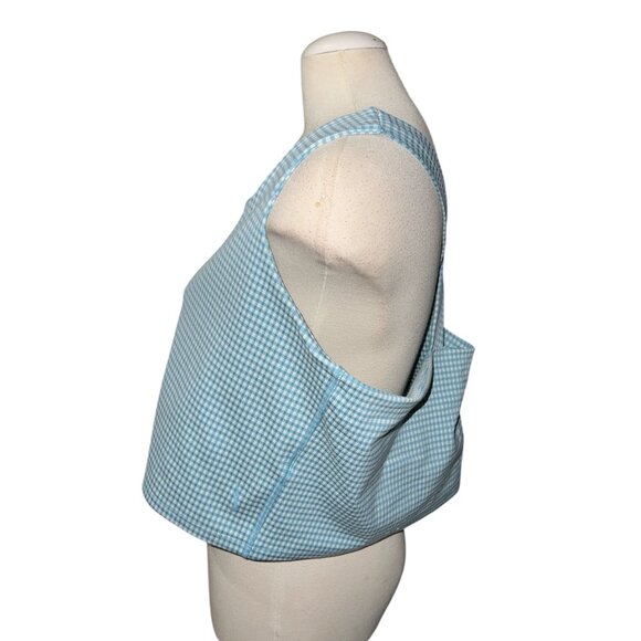 Nike Womens Dri-Fit Blue Gingham Tank Top 3XL Lightweight & Breathable - Picture 5 of 7